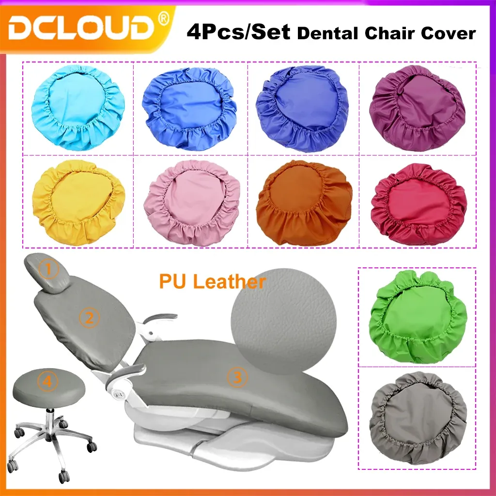 Dental Chair Cover Elastic Waterproof PU Protective Case 10Colors · Image 1