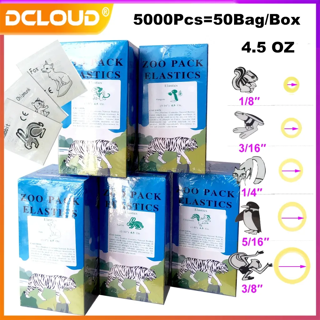 Dental Rubber Bands Orthodontic Elastics Latex Braces Ligation O-Ring · Image 1