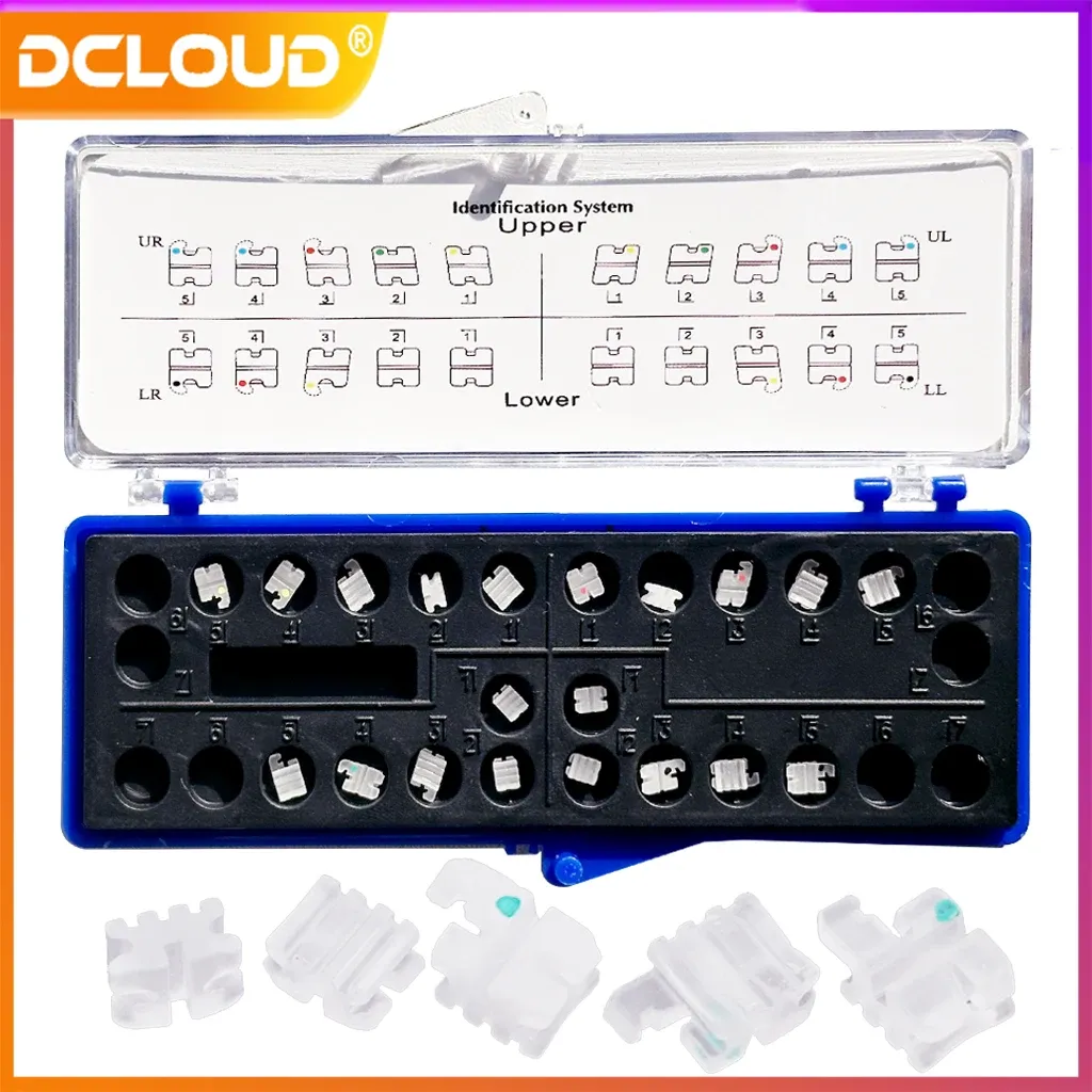 Dental Orthodontic Ceramic Brackets Braces Monoblock Type MBT/Roth · Image 1