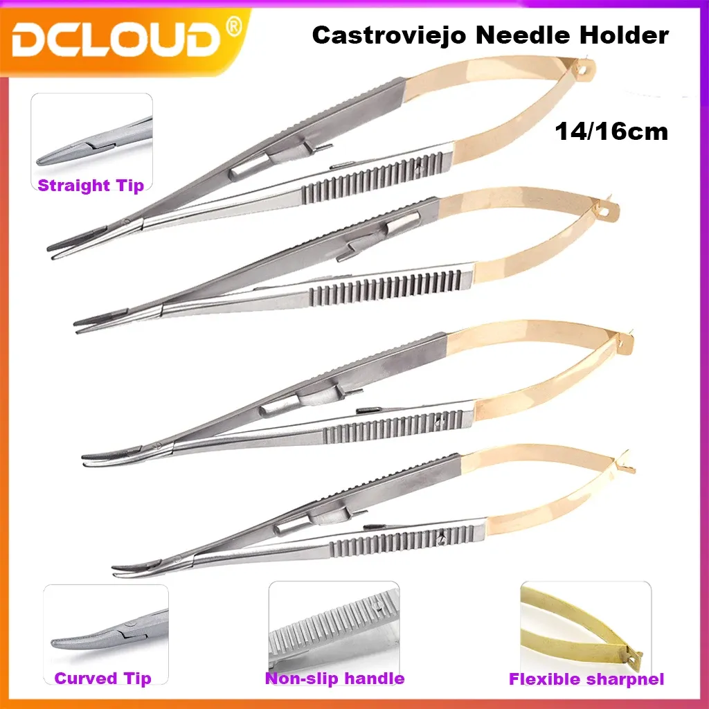 Dental Orthodontic Castroviejo Needle Holders with Lock 14Cm/16Cm · Image 1